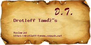 Drotleff Tamás névjegykártya